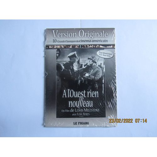 All Quiet On The Western Front (À L'Ouest Rien De Nouveau), Lewis Milestone, Dvd Zone 2