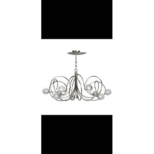 Luminaire, Lustre Cvl Nickel Brossé