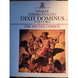 Vinyle Vivaldi Dixit Dominus Pour Soli, Ch?Ur, Orchestre Et Continuo / O Qui Caeli Motet Pour Soprano Et Orchestre À Cordes. Ensemble Vocal Et Orchestre De Chambre De Lausanne Michel Corboz. Vol. 4.