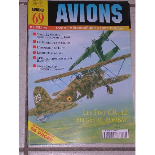 Avions  N° 69 : Les Fiat Cr-42 Belges Au Combat