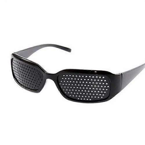 Lunettes Sténopé Pour Améliorer La Vision Lunettes Unisexes Noires Renforçant La Vue