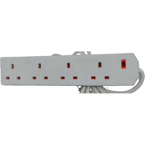 ERSHI-STATUS S4W4MS6 Rallonge multiprise 4 m avec indicateur néon[1845]
