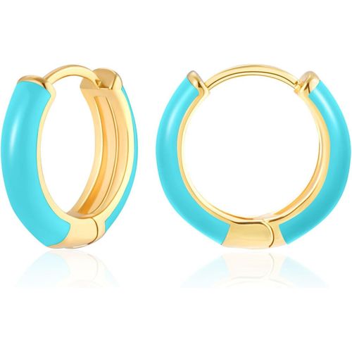 Ershi-Mesovor Boucles D'oreilles De Cerceau En Or Pour Femmes, Boucles D'oreilles Légères Plaquées En Or 18k | Boucles D'oreilles [440]