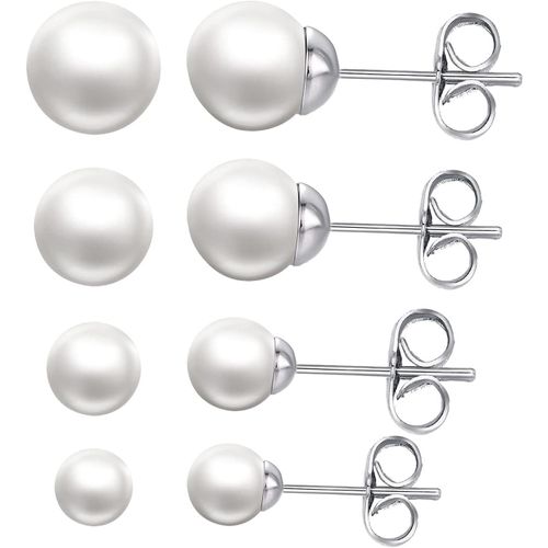 Ershi-Vissen Clous Boucles D'oreilles Femme Lot Piercing Oreilles Multicolores Perles De Culture Parures Bijoux Chic Nacré Boucles[905]