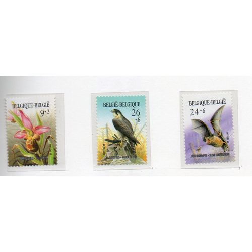 Belgique Timbres Animaux Et Plantes