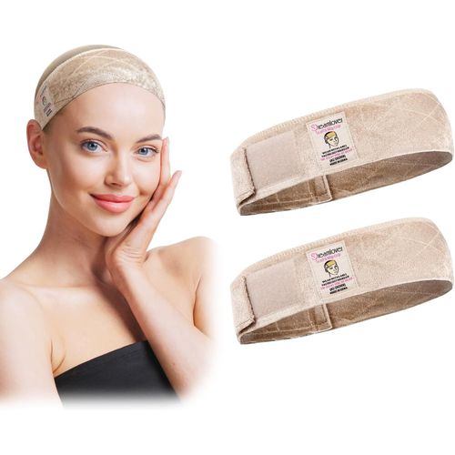 Kalanka-Bandeaux De Perruque En Velours Pour Femme, 2 Pièces (Nude)