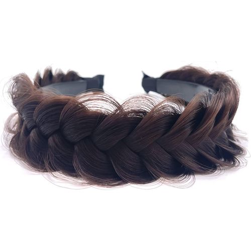Kalanka-Bandeau Tressé En Désordre À 2 Brins, Pour Femme, Serre-Tête, Marron Noir