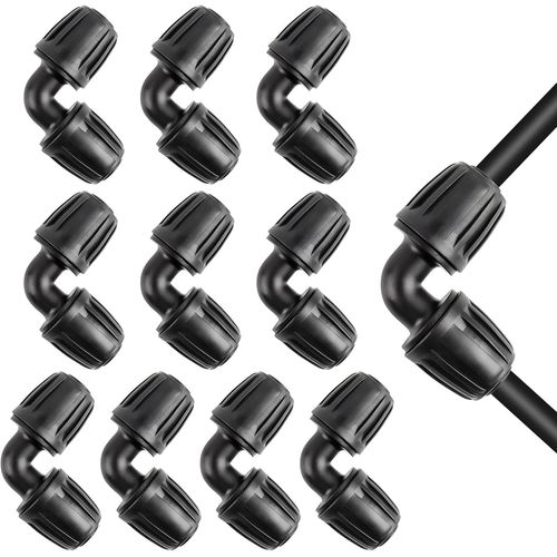 KALANKA-10 Pièces L-Joint 13 mm 1/2"", Tuyau d'Arrosage Coude Connecteur Universel Coude Joint de Accessoires d'Irrigation Agricole