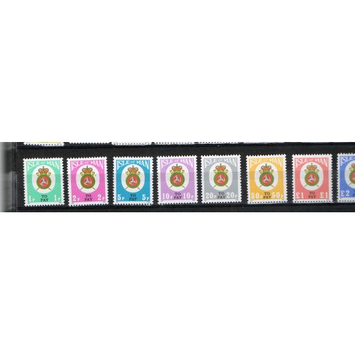 Ile De Man Timbres Armoiries 1982