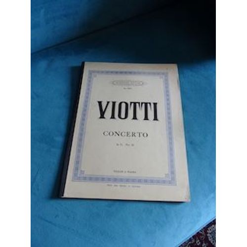 Partition Viotti Concero En Sol Majeur ,N° 23 Pour Violon Et Piano