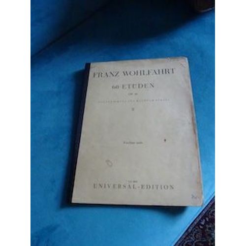 Partition 60 Études Par Franz Wohlfahrt Pour Violon
