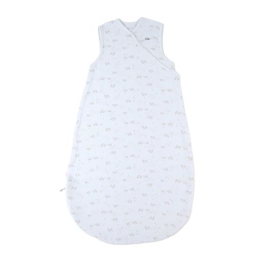 Gigoteuse En Mousseline De Coton Blanc/Marron