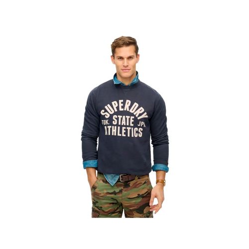 Sweat Superdry Athletic Essentials Homme Bleu