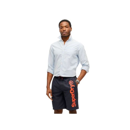 Maillot De Bain Superdry Classique Core Sport Homme Bleu