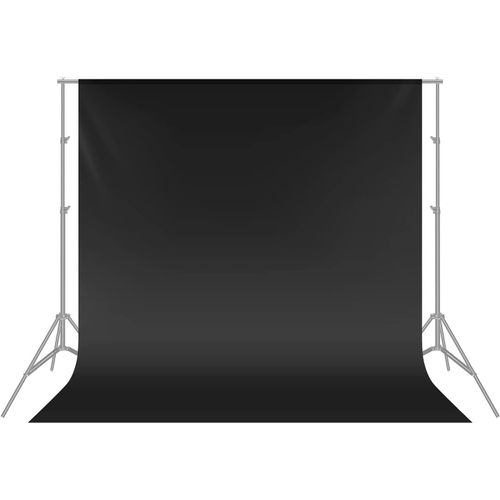 Toile de fond (noire) 3 x 3 m, toile de fond pliable en mousseline transparente pour studio photo, vid¿¿o et t¿¿l¿¿vision
