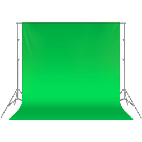 Toile de fond (verte) 3 x 3 m, toile de fond pliable en mousseline transparente pour studio photo, vid¿¿o et t¿¿l¿¿vision