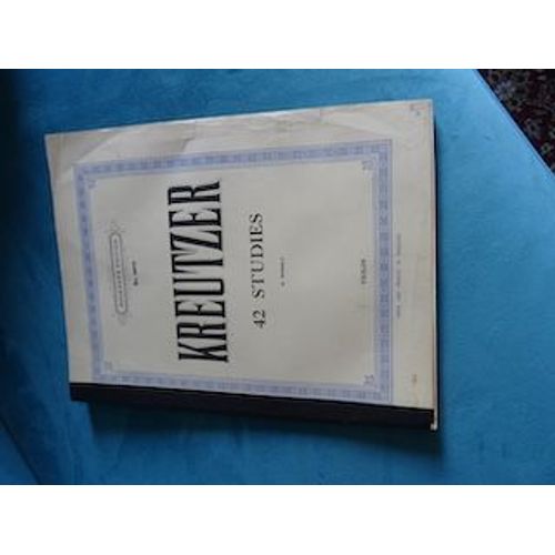 Partition 42 Études Par Kreutzer Pour Violon
