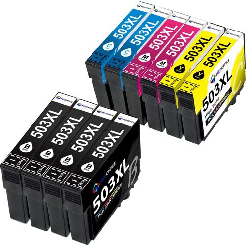 503xl Cartouches D'encre Compatibles Pour Epson 503 Xl Pour Expression Home Xp-5200 Xp-5205 Workforce Wf-2960dwf Wf-2965dwf(10 Pack)