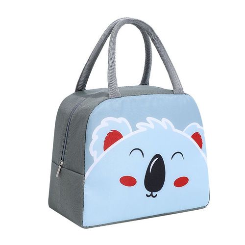 Sac à lunch pour enfants, sac à lunch pour l'école, (koala gris foncé), sac isotherme 5 L, petit sac isotherme pour pique-nique pour enfants, sac isotherme dinosaure