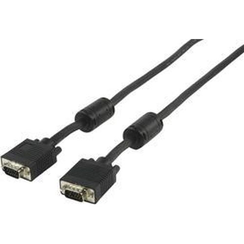 Konig - Câble VGA (D-Sub) vers VGA (D-Sub) - 5 m - Noir
