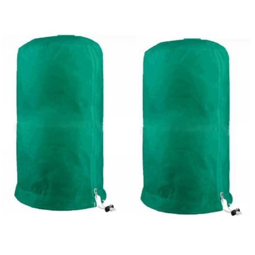(Lot de 2 - 180 x 120 cm, vert) Housse de protection anti-chute pour plantes et arbustes, housse d'hivernage pour plantes d'extérieur à utiliser en hiver
