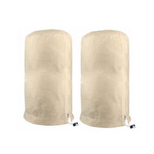 (Lot de 2 - 180 x 120 cm, beige) Housse de protection anti-chute pour plantes et arbustes, housse d'hivernage pour plantes d'extérieur à utiliser en hiver