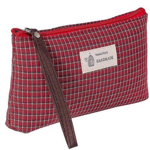 Trousse De Toilette En Toile, Sac De Rangement De Voyage Multifonction, Porte-Monnaie