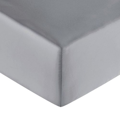 Drap Housse Coton Argent 160x200 Cm