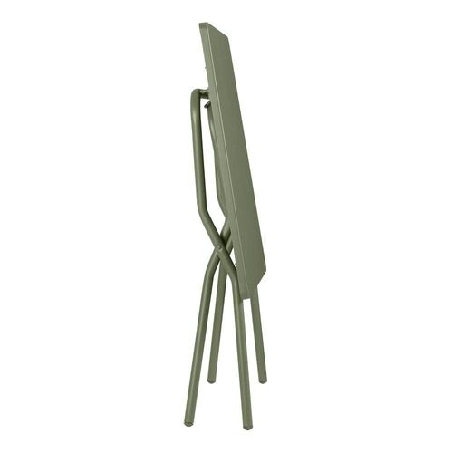 Table De Jardin Pliante En Acier Vert L70xl64xh72