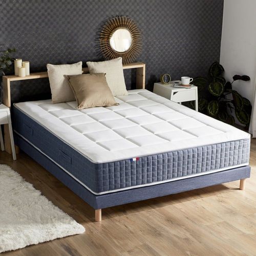 Matelas ressort 7 zones + visco + 1 sommier 160x200