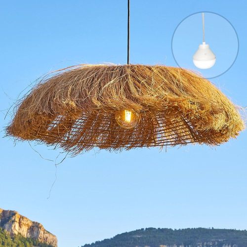 Suspension Nomade Herbe Marine Bois H22cm
