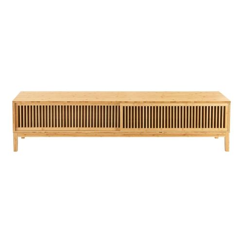 Meuble Tv Design Bambou Marron 180 X 40 X 38 Cm