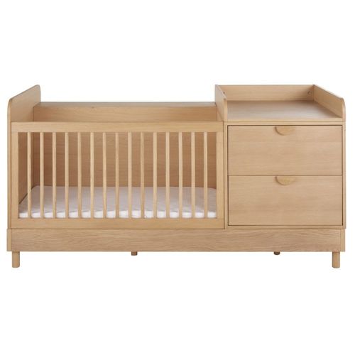 Lit Bébé Évolutif Combiné 2 Tiroirs L190