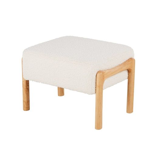 Tabouret Bouclettes Blanches