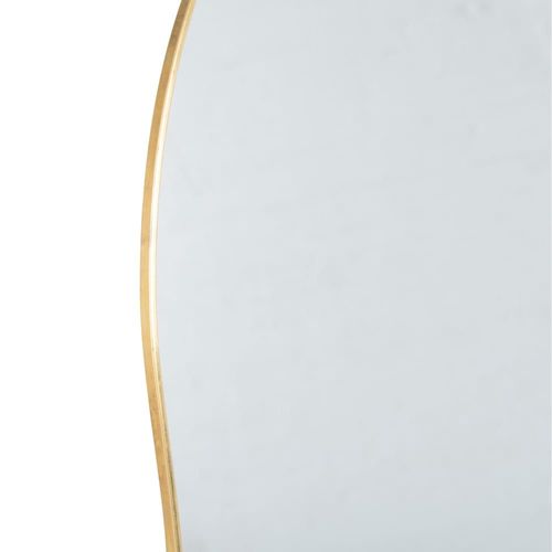 Miroir organique en métal doré 55x73