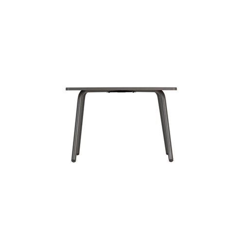 Table Basse Carrée En Acier Gris L59xl59xh41