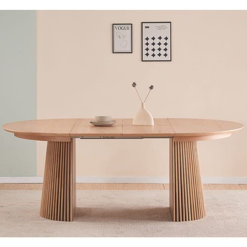 Table À Manger Extensible En Bois 4 À 8 Personnes - 120/200 Cm