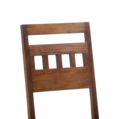 Chaise En Bois Marron