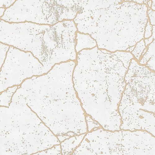Papier peint intissé Kintsugi vinyle or 1005x52cm
