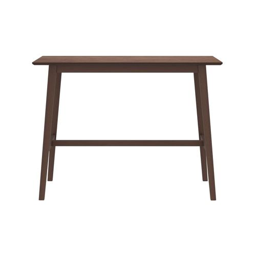 Table De Bar Rectangulaire 4 Personnes En Bois Foncé 120 Cm