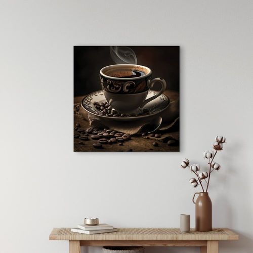 Tableau sur toile graines de café 30x30