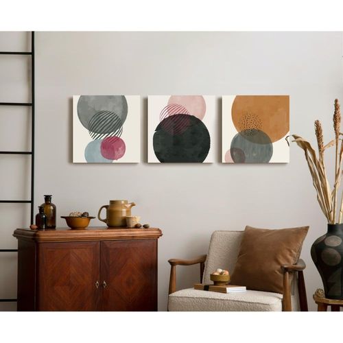 Tableau sur toile zoom rond 45x45