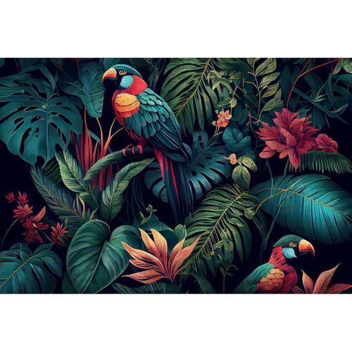 Tableau sur toile perroquets 45x65