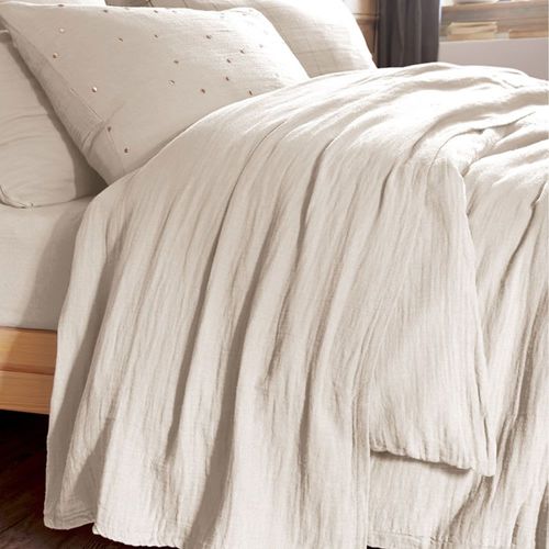 Drap Plat Gaze De Coton Uni 240x300 Cm