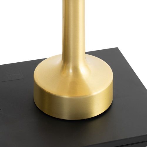 Lot De 2 Lampes De Table Dorées Beige Rechargeables