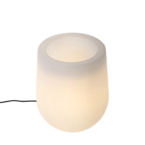 Lampadaire Extérieur Pot De Fleurs Blanc Ip44