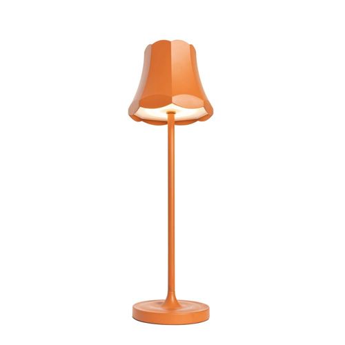 Lampe De Table Rétro Orange Rechargeable Ip44