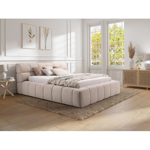 Lit Coffre Beige 160 X 200 Cm