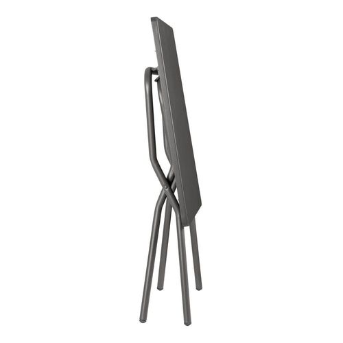 Table De Jardin Pliante En Acier Gris L70xl64xh72