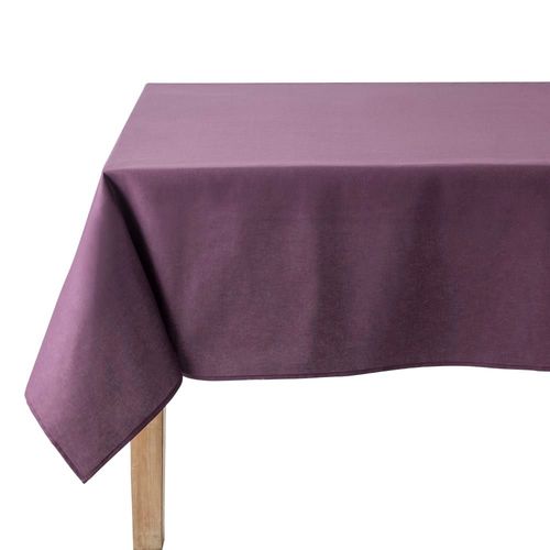 Nappe En Coton Traitee Teflon Aubergine 180 X 180